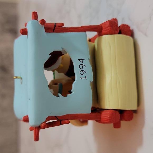 Flintstones Flintmobile Fred & Barney Car 1994 Hallmark Keepsake Ornament - Picture 3 of 5
